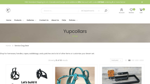 YupCollars - Custom Service Dog Harness