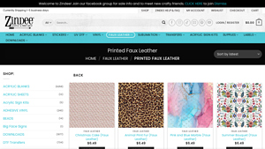 Zindee - Printed Faux Leather Products