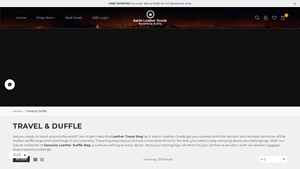 Aaron Leather Goods - Acoma Leather Travel Bag