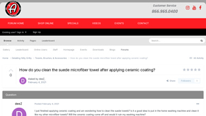 Adams Forums - Microfiber Revitalizer