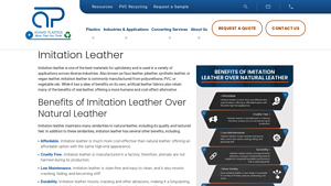 Adams Plastics - Imitation Leather Solutions