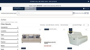 American Factory Direct - Sofas