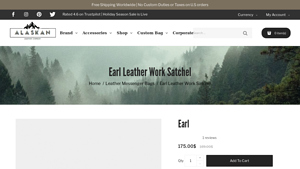 Alaskan Leather Company - Earl Leather Work Satchel