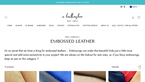 A Leather Store - Embossed Leather Collection