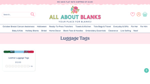 All About Blanks - Leather Luggage Tags