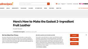 Allrecipes - Blueberry Fruit Leather