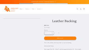 Amblard Leather Atelier - Leather Backing