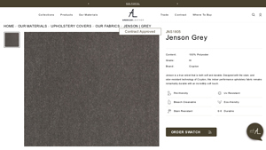 Crypton - Jenson Grey Fabric