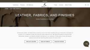 American Leather - Leather Fabrics Collections