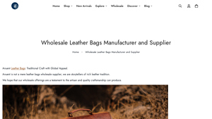 Anuent - Leather Bags Manufacturer