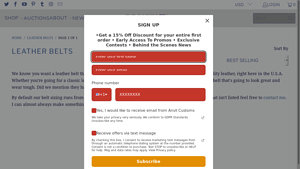 Anvil Customs - Custom Leather Belts