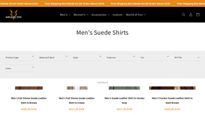 Arcane Fox - Men's Suede Shirts