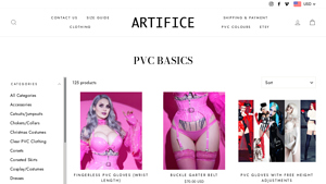 Artifice Clothing - PVC Corseted Skirt