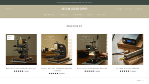Artisan Leather Supply - Hot Foil Stamping & Creasing Machines
