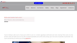 Arvind Car Accessories - Perforated Leather Seat Covers