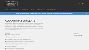 Auto Interior Specialists - Alcantara for Seats