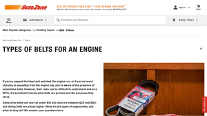 AutoZone - Types of Engine Belts