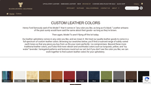 Barbarossa Leather - Custom Leather Colors