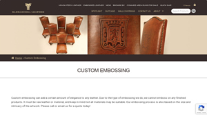 Barbarossa Leather - Custom Embossing