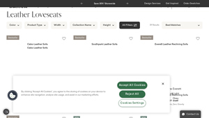 Bassett Furniture - Leather Loveseats & Sofas