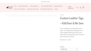 Berg's Nest Crochet - Custom Leather Tags