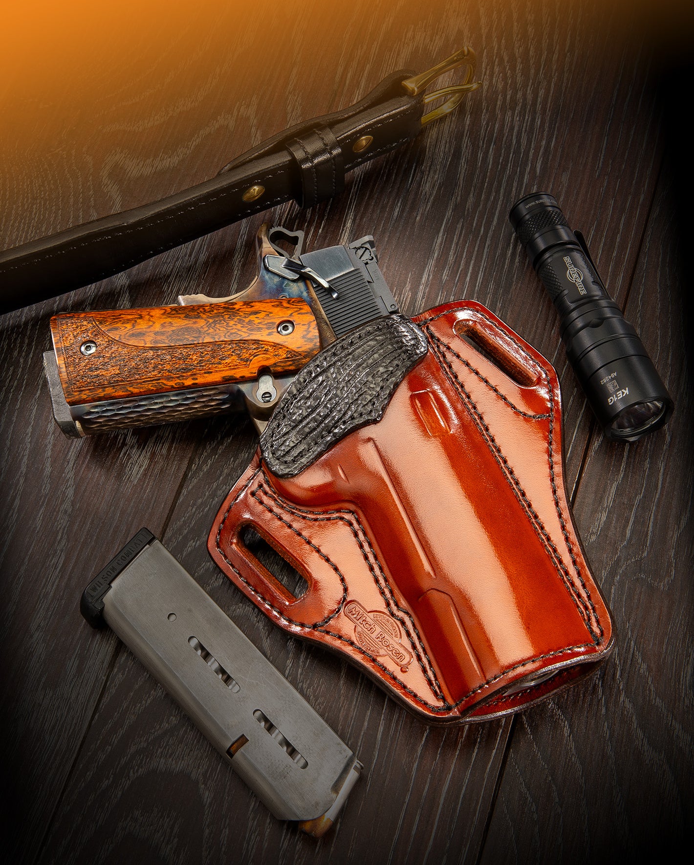 An application scenario or product detail of best custom leather holster makers - Image 3