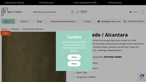 Big in Fabric - MicroSuede Alcantara