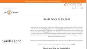 Big Z Fabric - Micro Suede Fabric