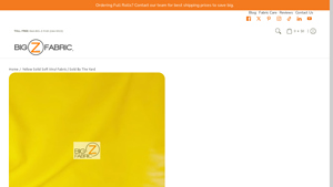 DuroLast® - Yellow Solid Soft Vinyl Fabric