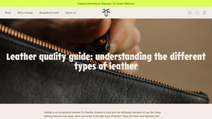 Billy Tannery - Types of Leather