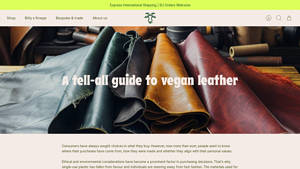 Billy Tannery - Vegan Leather Solutions