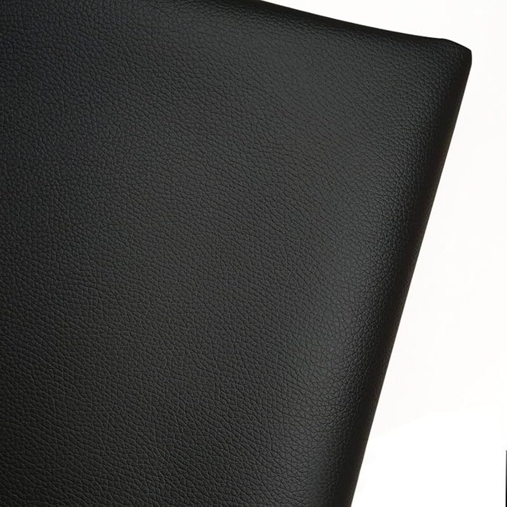 An application scenario or product detail of black faux leather fabric - Image 2