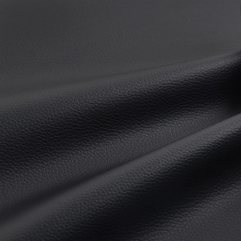 An application scenario or product detail of black faux leather fabric - Image 11