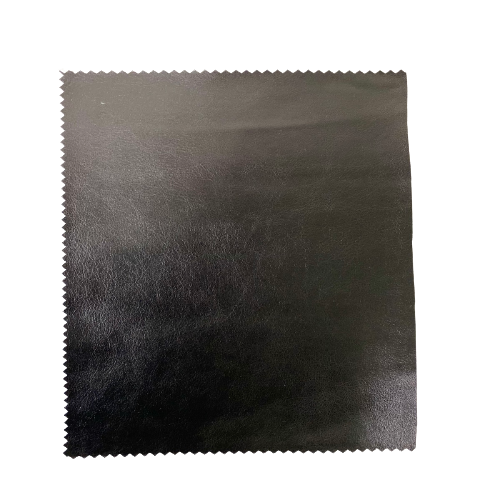 An application scenario or product detail of black faux leather fabric - Image 19