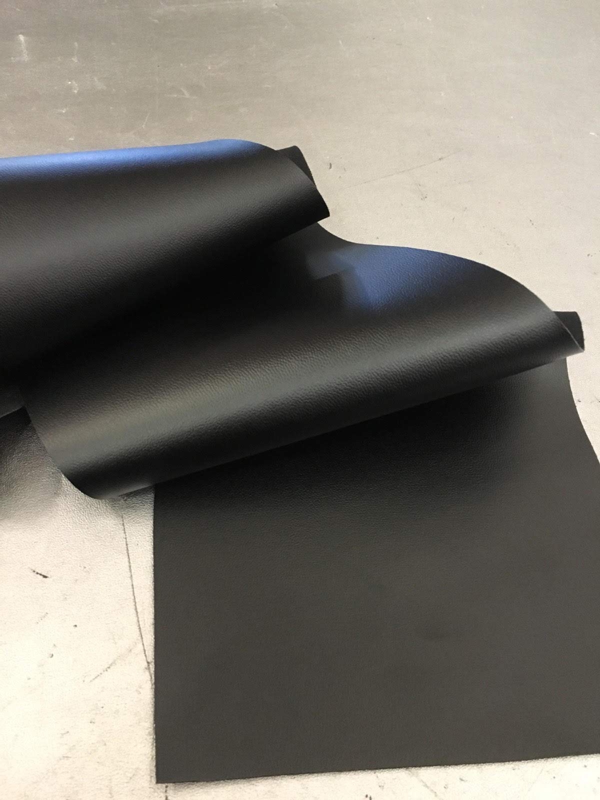 An application scenario or product detail of black faux leather upholstery fabric - Image 14