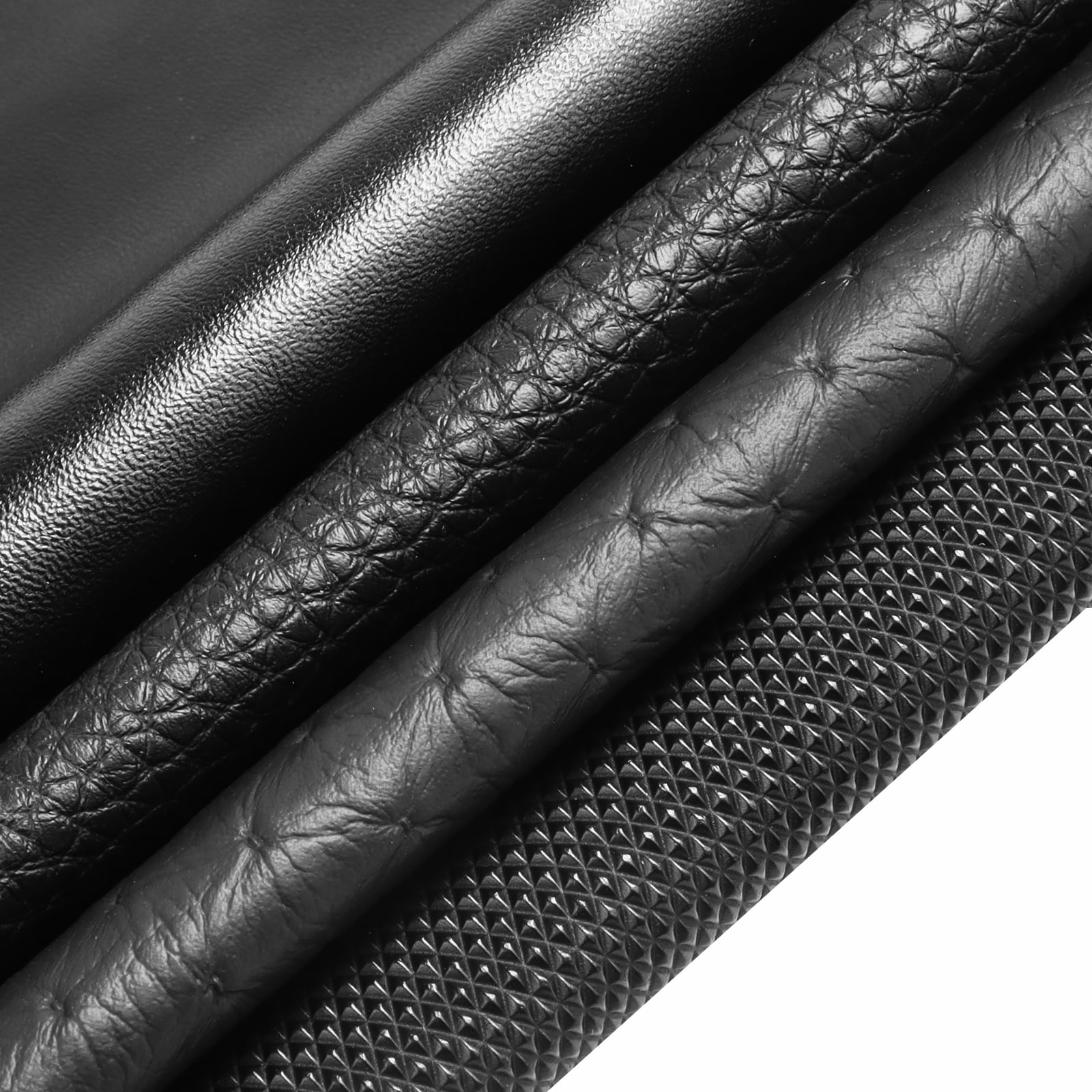 An application scenario or product detail of black faux leather upholstery fabric - Image 19