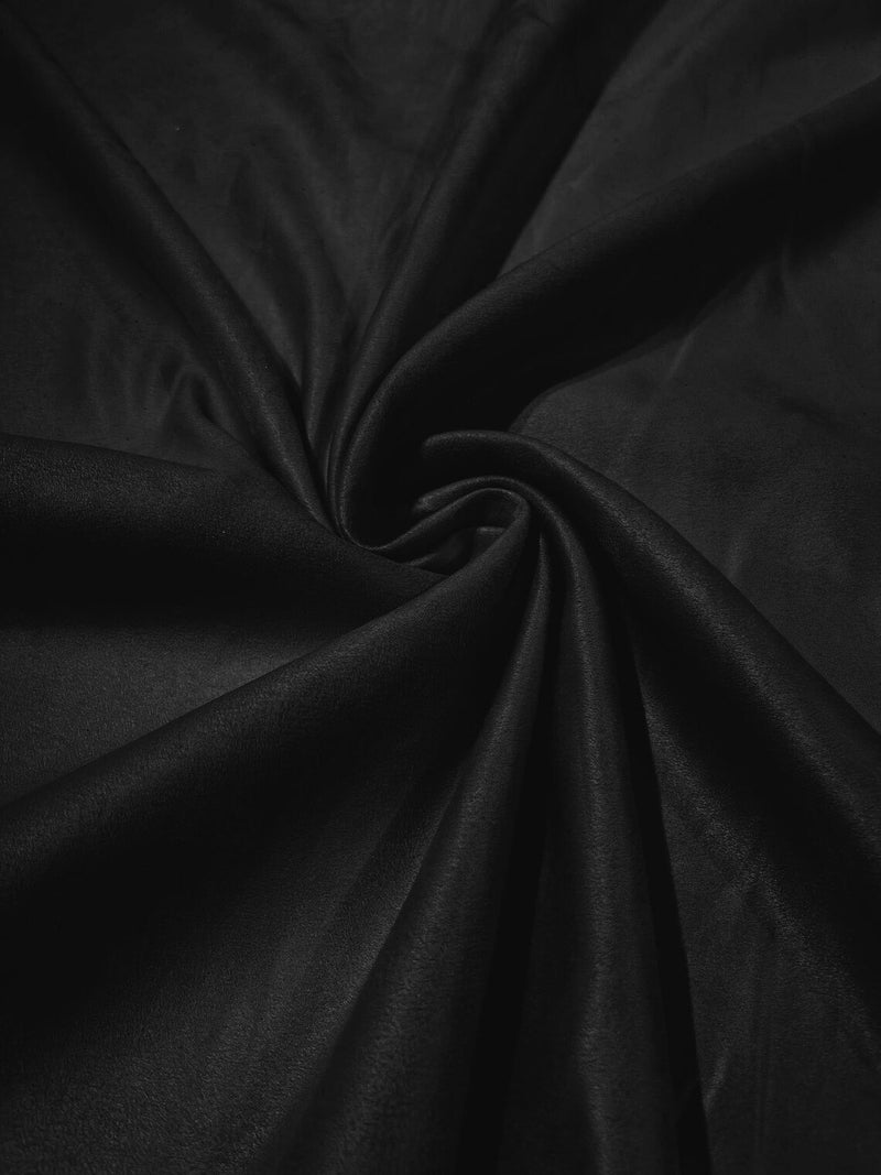 An application scenario or product detail of black faux suede fabric - Image 3
