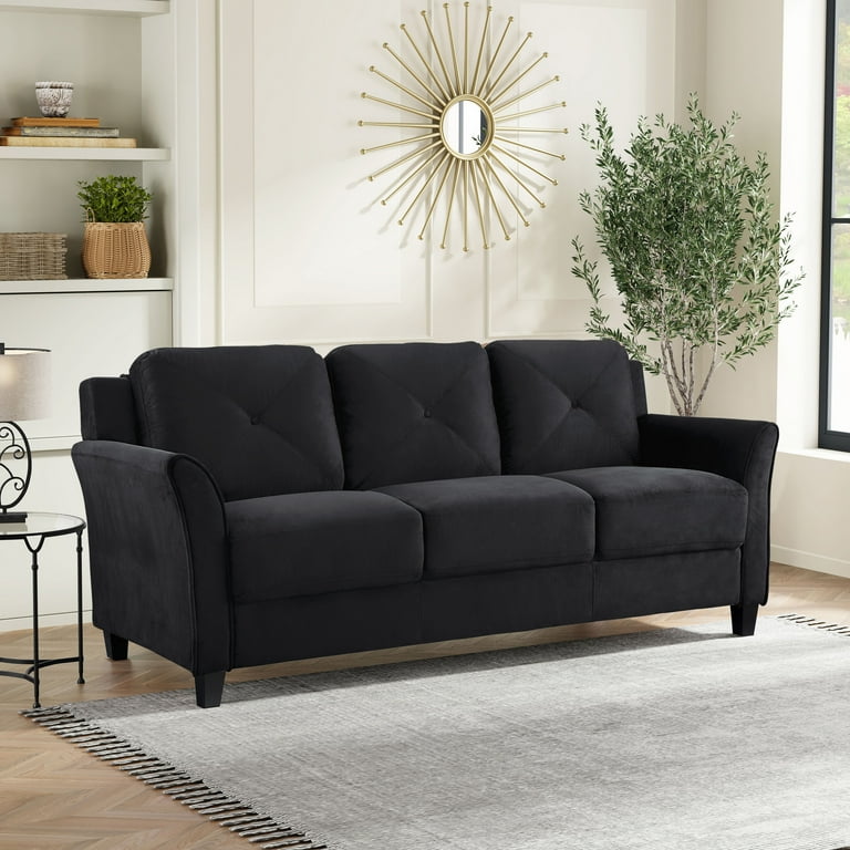 An application scenario or product detail of black leather upholstery fabric - Image 19