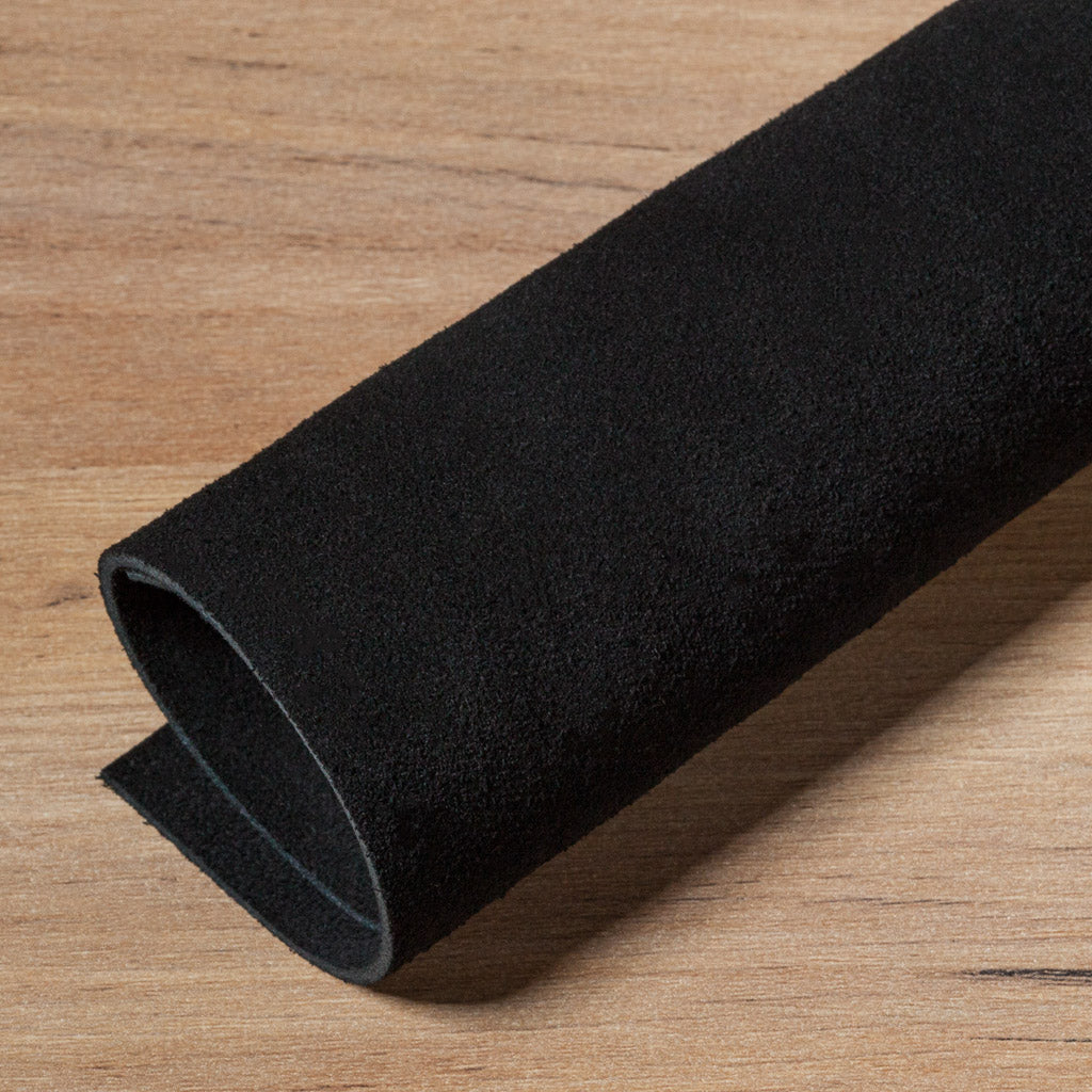 An application scenario or product detail of black suede leather fabric - Image 7