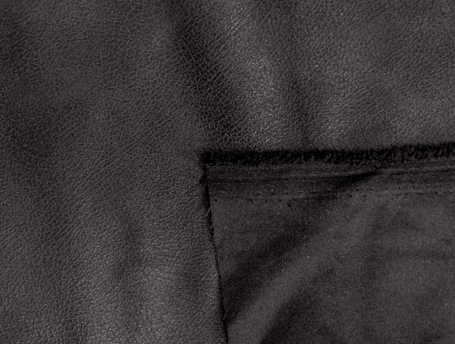 An application scenario or product detail of black suede leather fabric - Image 16