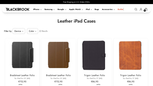 BlackBrook Case - Premium Handmade Leather iPad Cases