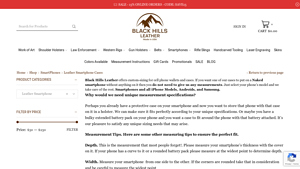 Black Hills Leather - Custom Leather Smartphone Cases