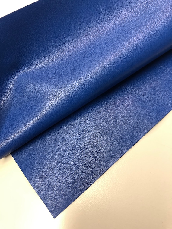 An application scenario or product detail of blue leather fabric - Image 19