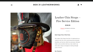 Box31 Leather - Fire Service Chin Straps