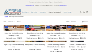 Branding Irons - Custom Leather Branding Solutions