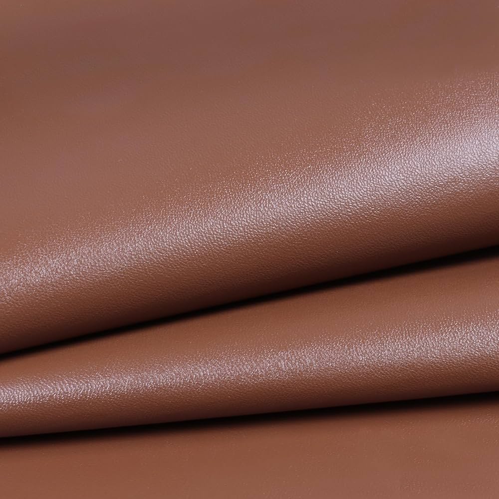An application scenario or product detail of brown fake leather fabric - Image 6
