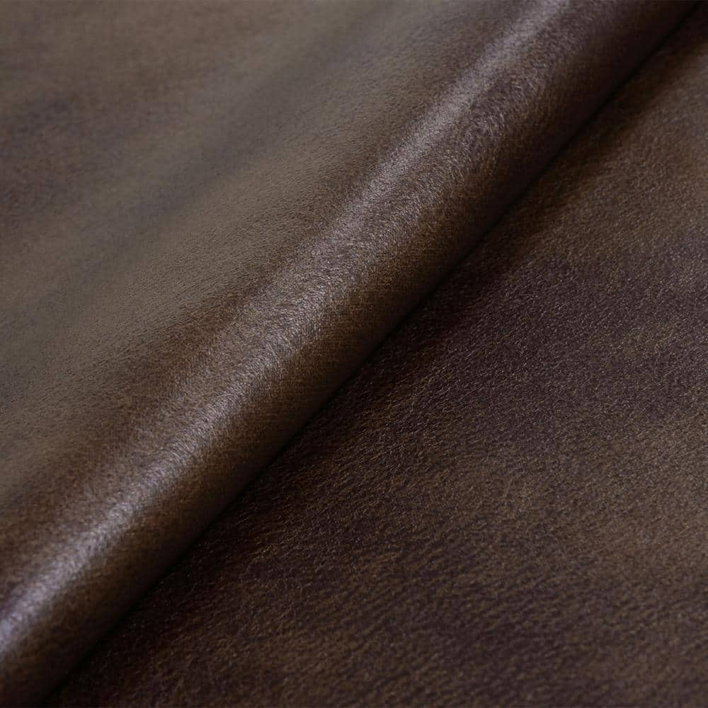 An application scenario or product detail of brown fake leather fabric - Image 8