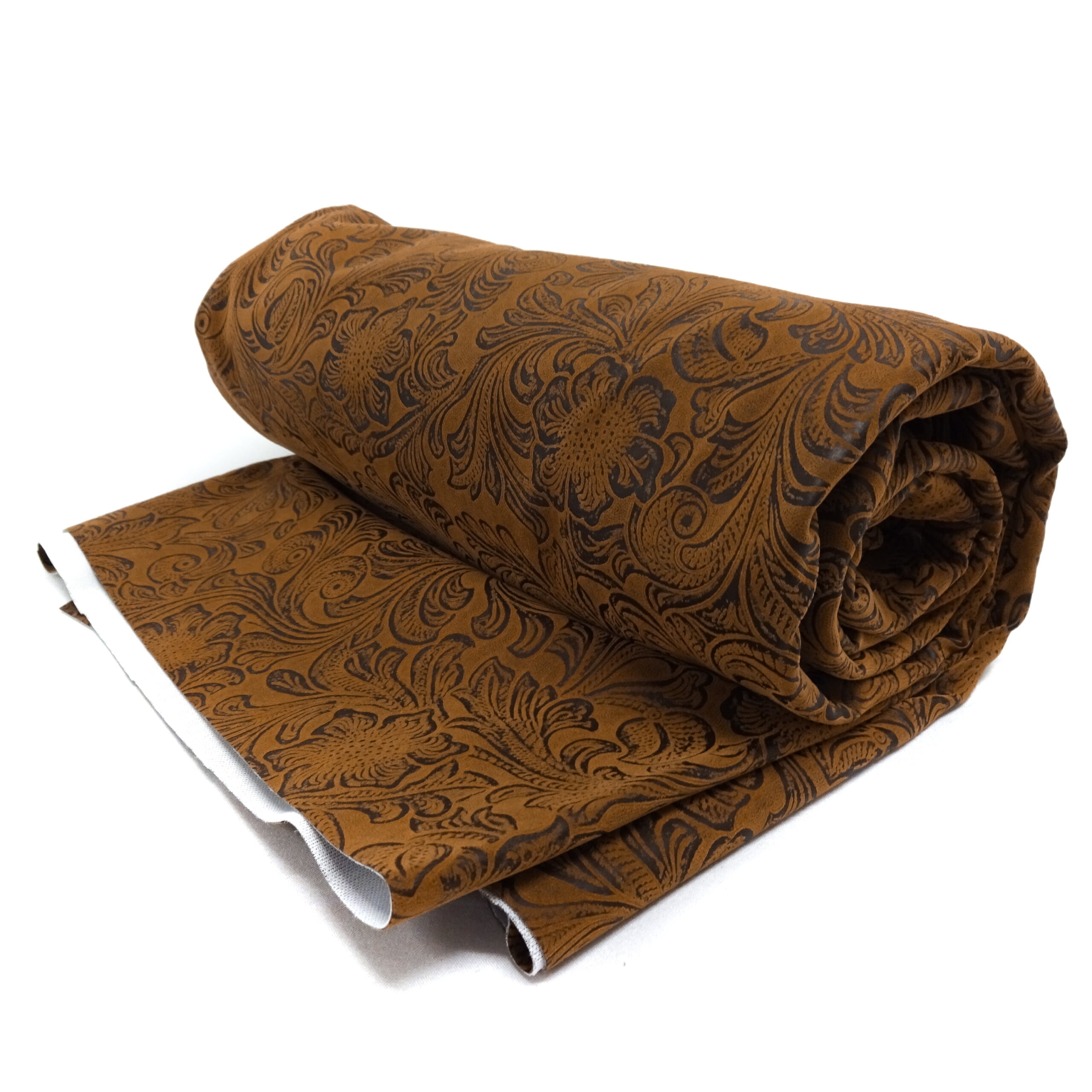An application scenario or product detail of brown faux leather fabric - Image 19