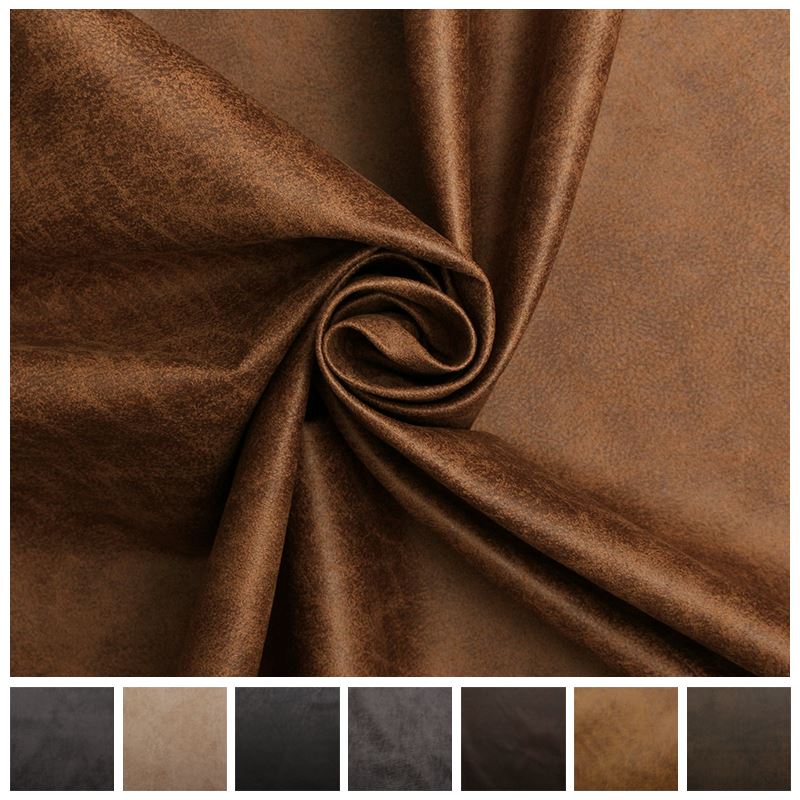 An application scenario or product detail of brown leather fabric - Image 11