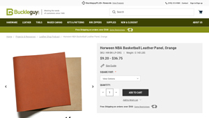 Buckleguy - Horween NBA Basketball Leather Panel